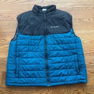 Columbia Men's Powder LIte II Puffer Vest Teal/Gray XXL